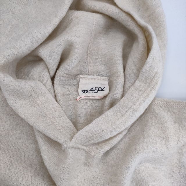 45R/45rpm アルル縮絨のフードドレス 定価59400円 ウール ワンピース