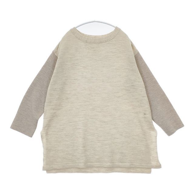 45 R rpm アルルとフロートのミックスビッグチュニック 定価52800円 ウール チュニック ベージュ レディース フォーティーファイブアールピーエム 5-1119 T∞