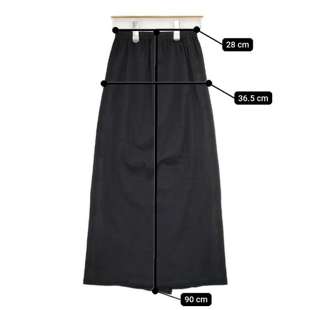 JURGEN LEHL J0143US211 ウールシルク ロングスカート ブラック