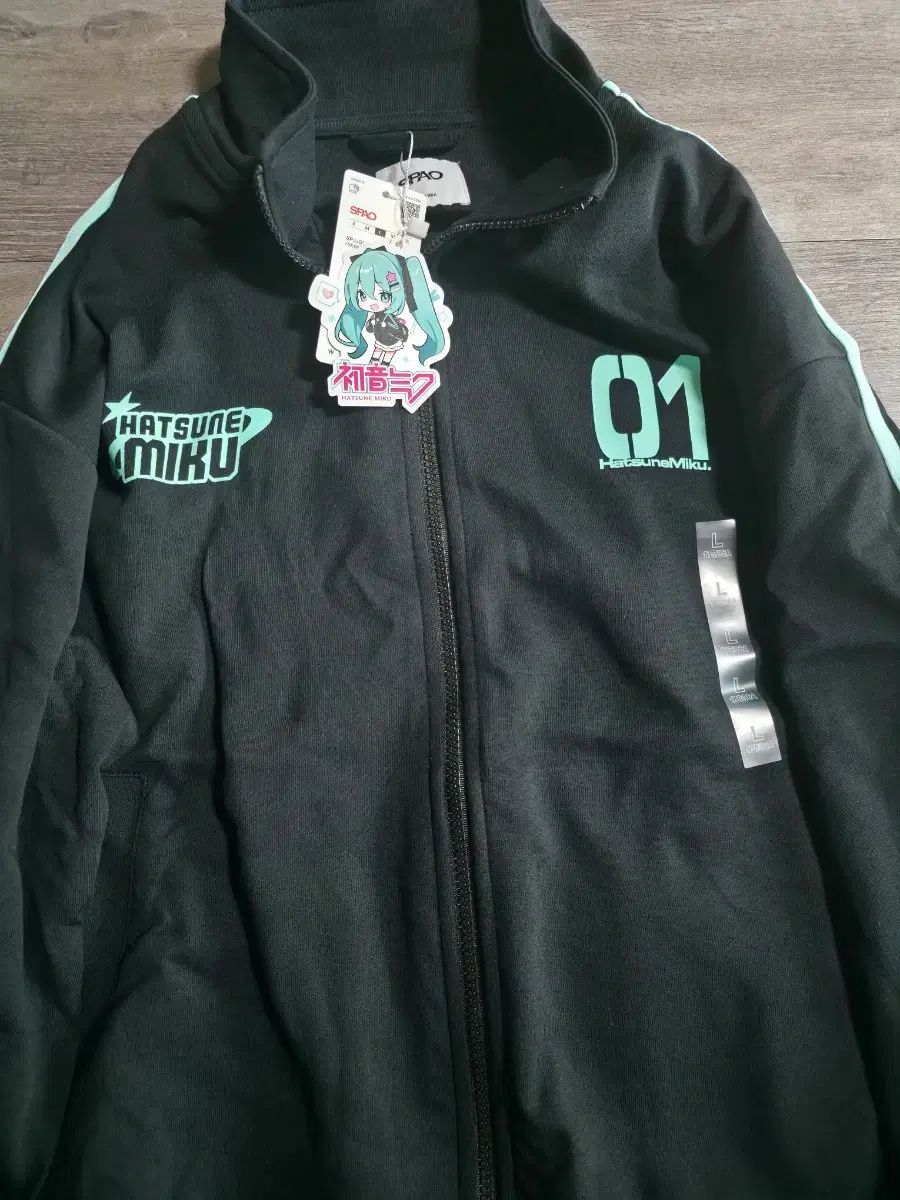 SPAO 初音 ミク トラック ジャケット L ブラック 現物