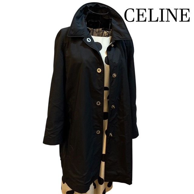 セリーヌ CELINE ブラック レディースコート サイズ：40 - メルカリ