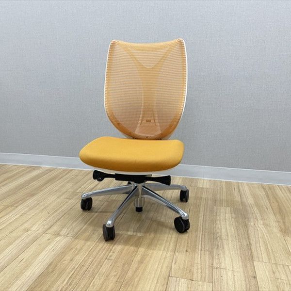 オカムラ サブリナチェア ハイバック オフィスチェア 肘無 オレンジ