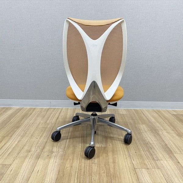 オカムラ サブリナチェア ハイバック オフィスチェア 肘無 オレンジ