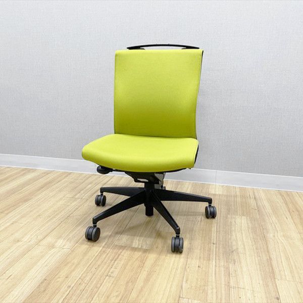 コクヨ プントチェア ローバック スタンダート ハンガー付 オフィスチェア 肘無 リーフグリーン