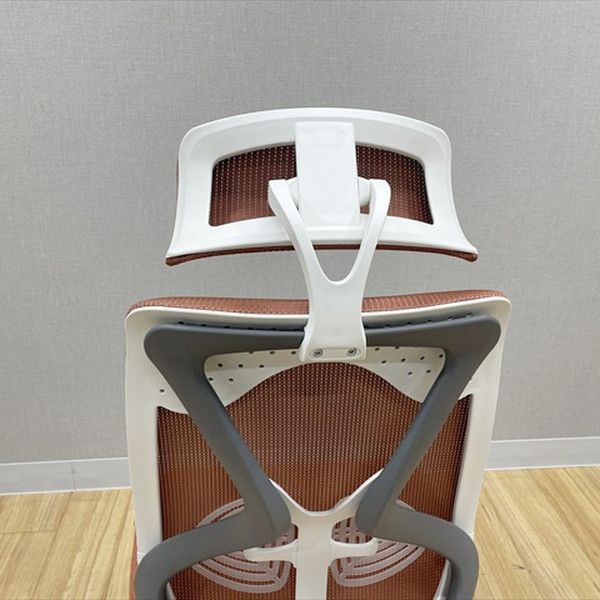  YS 1チェア メッシュ ヘッドレスト ランバーサポート付 オフィスチェア 肘無 テラコッタ 仕事用チェア オフィスチェア ワークチェア 椅子 チェア