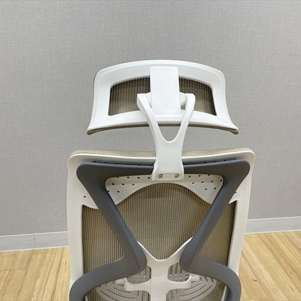  YS 1チェア メッシュ ヘッドレスト ランバーサポート付 オフィスチェア 肘無 ベージュ 仕事用チェア オフィスチェア ワークチェア 椅子 チェア