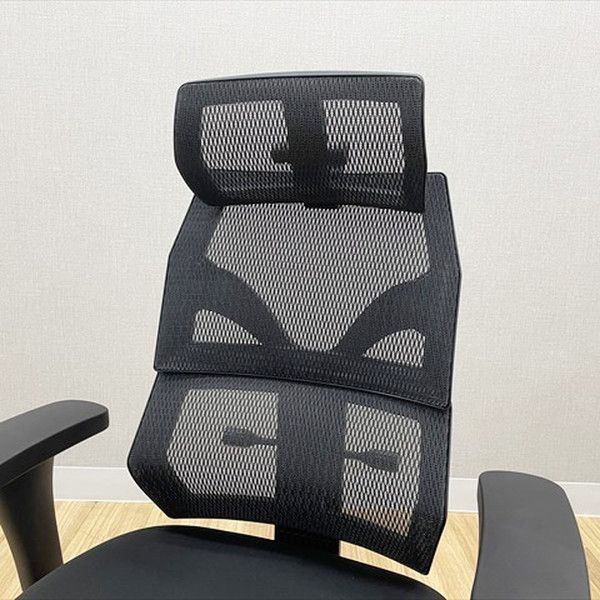  オフィスチェア 小柄 低身長向けモデル ヘッドレスト ランバーサポート付 レスティヴァ 02 肘付 ブラック 腰痛対策 オフィスチェア ワークチェア 椅子 チェア