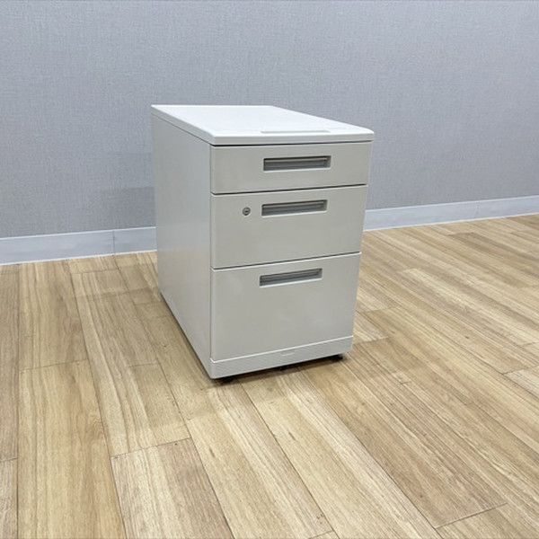 インサイドワゴン 3段 デスクワゴン サイドワゴン W 395 H 612 コクヨ ナチュラルグレー