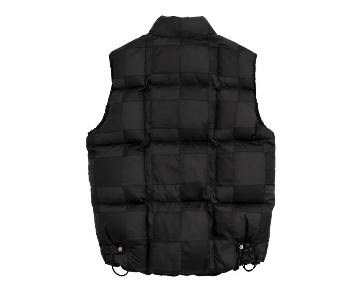 ポリテル パッチド ダウン パッファ ベスト ブラック