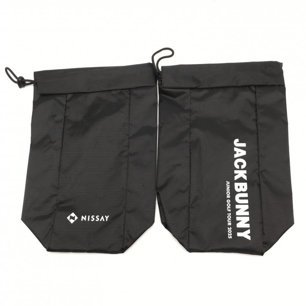 未使用品】ジャックバニー×NISSAY シューズケース 黒×白ゴルフ Jack