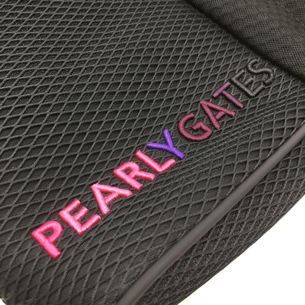 未使用品】パーリーゲイツ アイアンカバー 黒×ピンク メッシュ