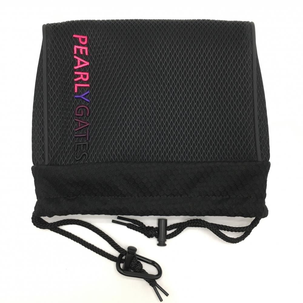 未使用品】パーリーゲイツ アイアンカバー 黒×ピンク メッシュ