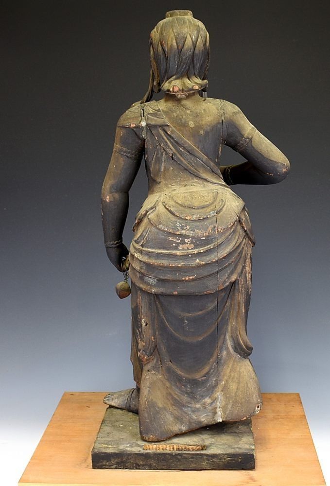 蔵A5737】仏教古美術 木彫 不動明王像 江戸時代 像高：65cm - メルカリ