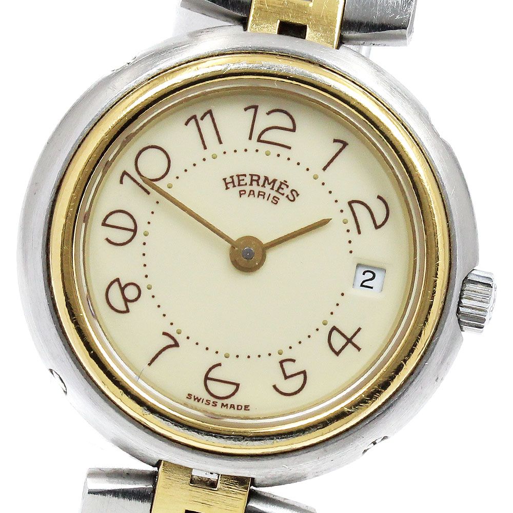 エルメス HERMES プロフィール デイト クォーツ レディース_914404