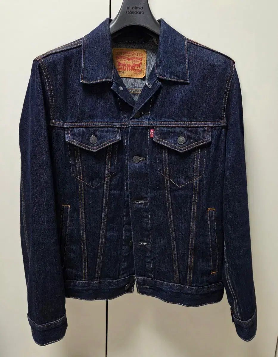 リーバイス Indigoデニムジャケット デニムSET 72334ジャケットs 95 505ボトムス34