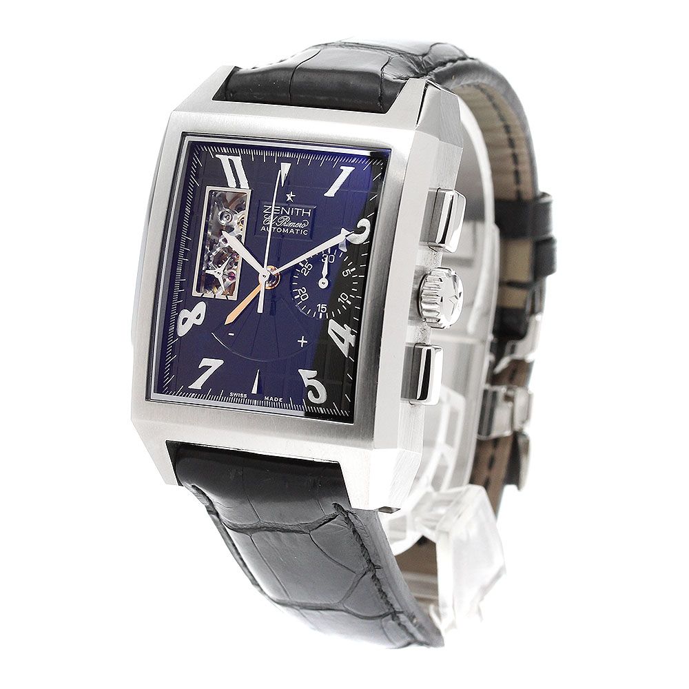  ゼニス ZENITH 03 0550 4021 グランド ポートロワイヤル オープン パワーリザーブ 自動巻き メンズ保証書付き_921602 パンツ 自動巻き時計 腕時計(アナログ)