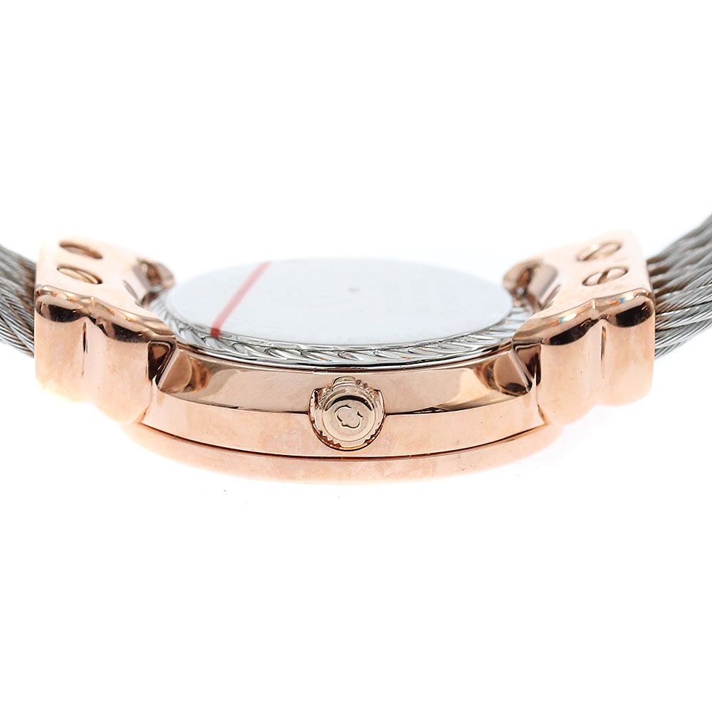 シャリオール CHARRIOL サントロペ 8Pダイヤ クォーツ レディース美品_