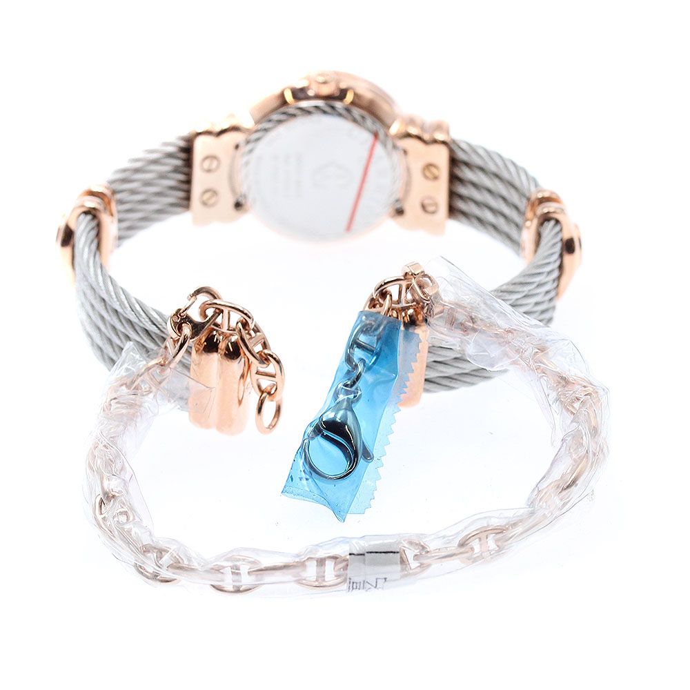 シャリオール CHARRIOL サントロペ 8Pダイヤ クォーツ レディース美品_