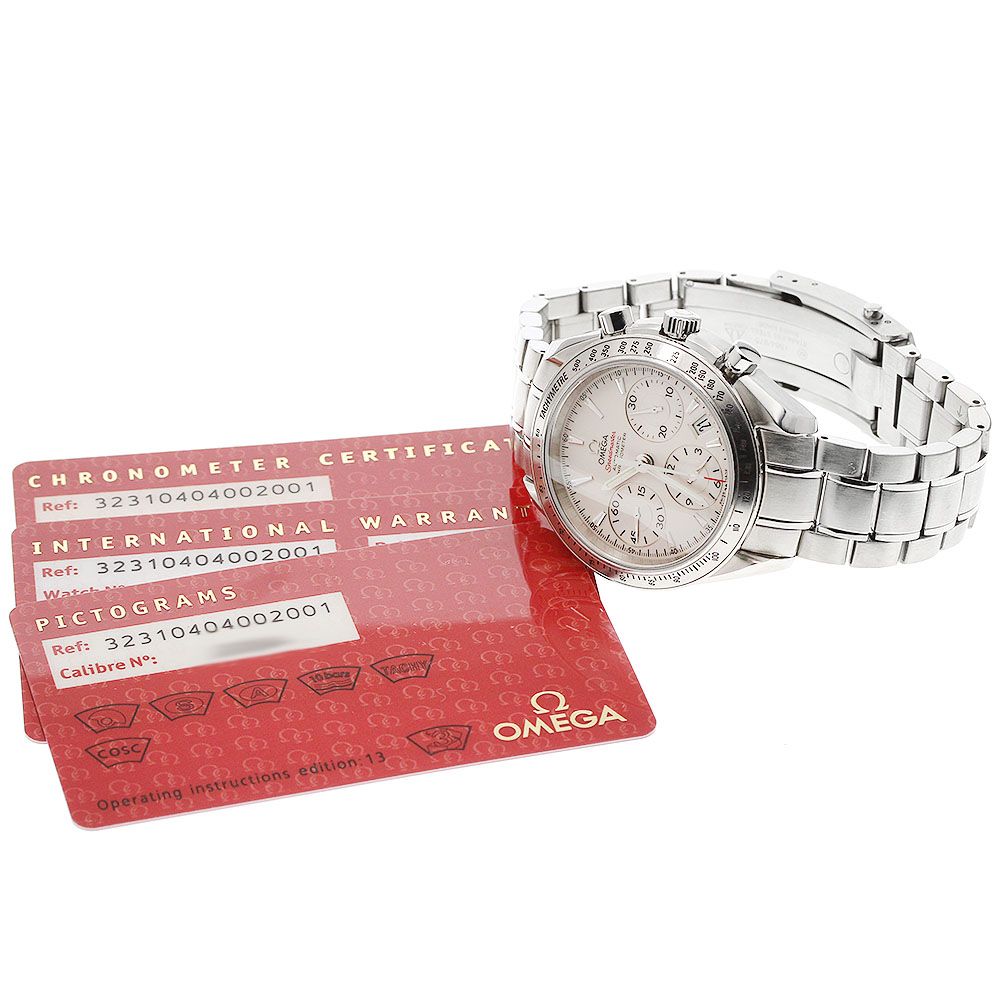 オメガ OMEGA 323 10 40 02 001 スピードマスター デイト クロノグラフ 自動巻き メンズ保証書付き_930022