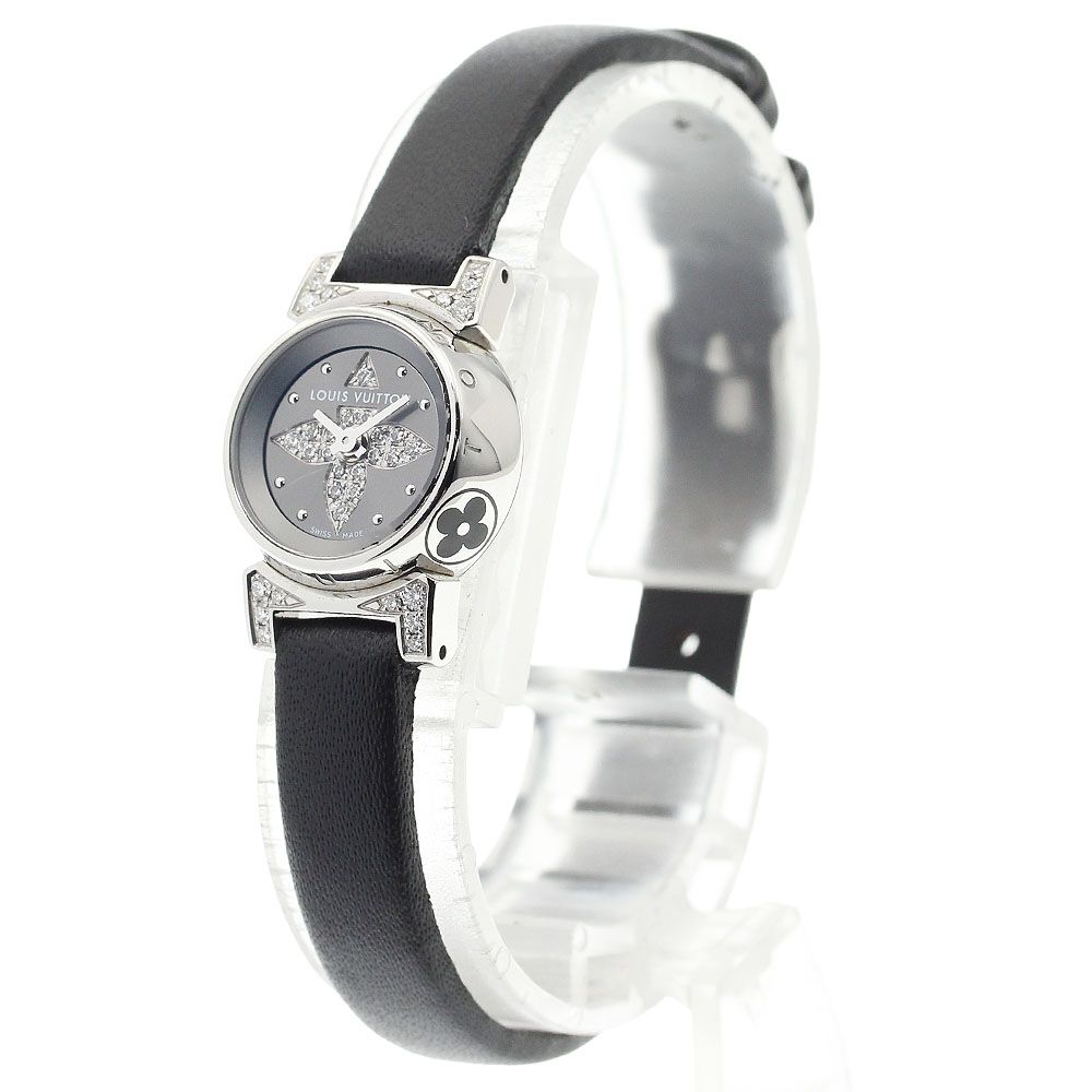 ルイ ヴィトン LOUIS VUITTON Q 151 K タンブールビジュ ダイヤモンド クォーツ レディース_922072