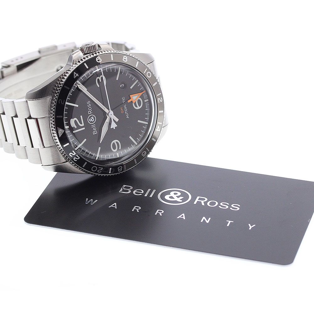 ベル＆ロス Bell＆Ross BRV 2 93 ヴィンテージ デイト GMT 自動巻き メンズ 保証書付き_920988