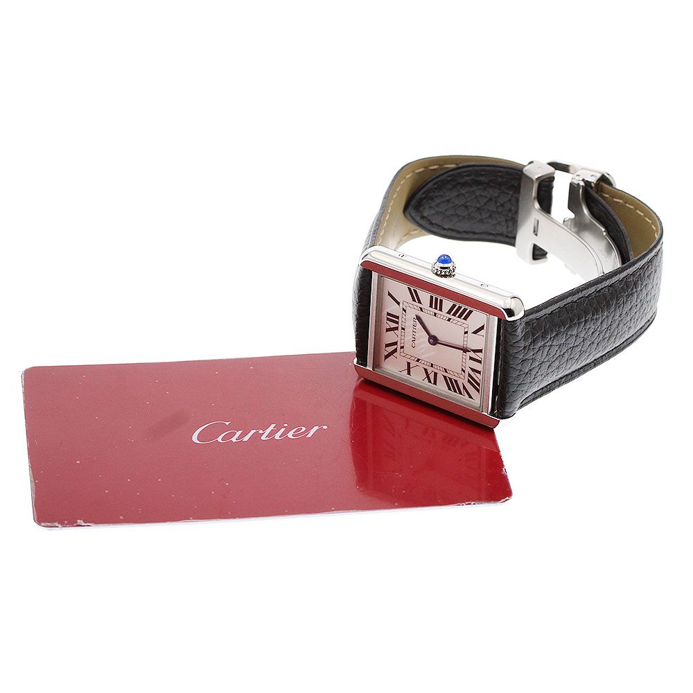 カルティエ CARTIER WSTA0028 タンクソロ LM クォーツ メンズ美品