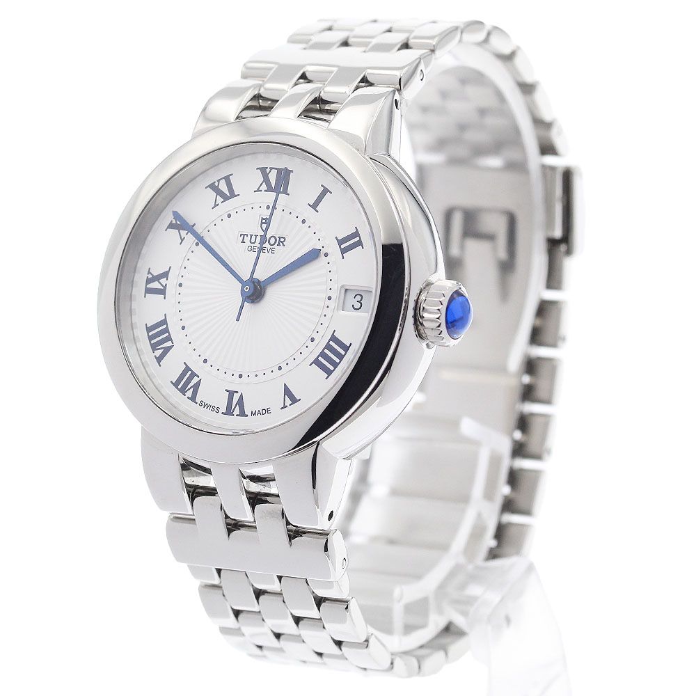  チュードル TUDOR 35800 ク ドゥ ローズ デイト 自動巻き ボーイズ 保証書付き_922618 デイリー使い 自動巻き時計 腕時計(アナログ)