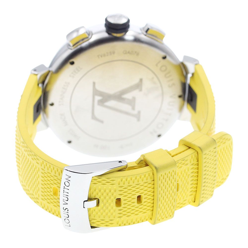  ルイ ヴィトン LOUIS VUITTON QA076 タンブール ダミエ コバルトV 自動巻き メンズ_920657 ナイロンジャケット 自動巻き時計 腕時計(アナログ)