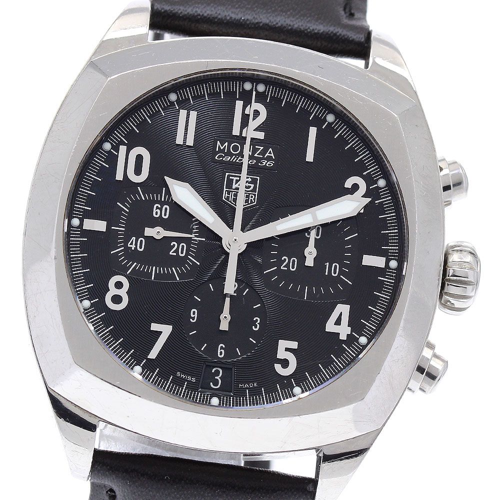 タグホイヤー TAG HEUER CR 5110 FC 6175 モンツァ キャリバー36 クロノグラフ 自動巻き メンズ保証書付き_922381