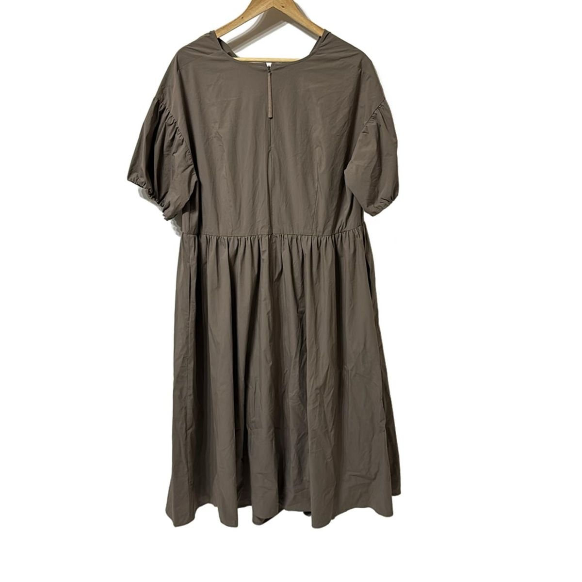 Rose Tiara ローズティアラ ワンピース サイズ42 L レディース カーキ 半袖 ロング リボン M STYLELUXE