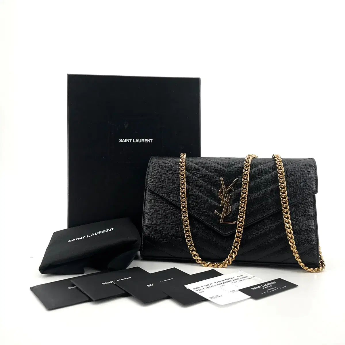 サンローラン モノグラム クロスバック カサンドラ WOC 377828