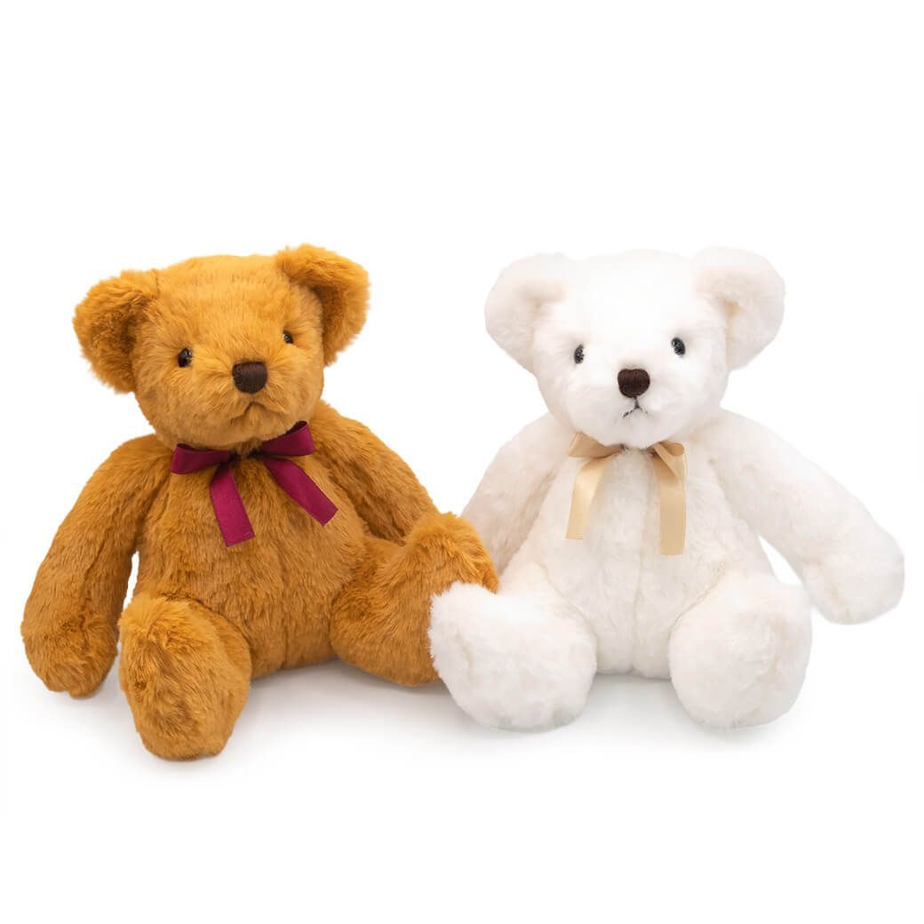 新品】オルゴールベア（ゴールド／ホワイト）【単品販売】テディベア