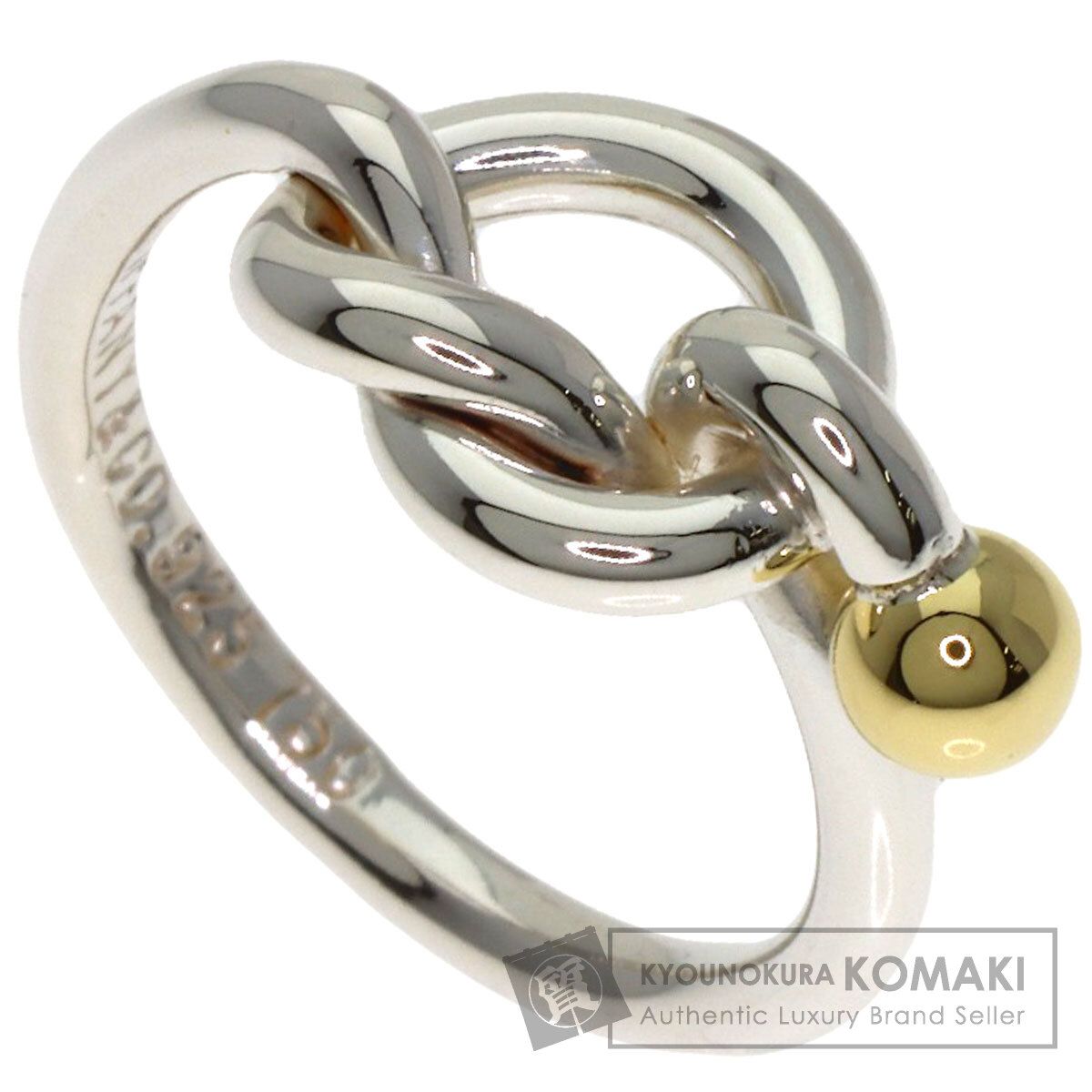 TIFFANY&Co. ティファニー ラブノット リング・指輪 SV K18YG