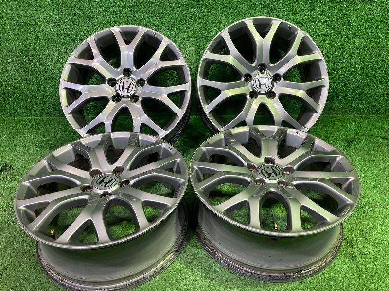 ホンダ HONDA オデッセイ RB 4 ホイール アルミ ガンメタ 18インチ 7 J 5穴 4本 114 3 55 42700 SLE 91