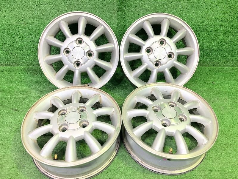 スズキ SUZUKI ラパン HE 21 S ホイール アルミ シルバー 13インチ 4 00 B 4穴 4本 100 45