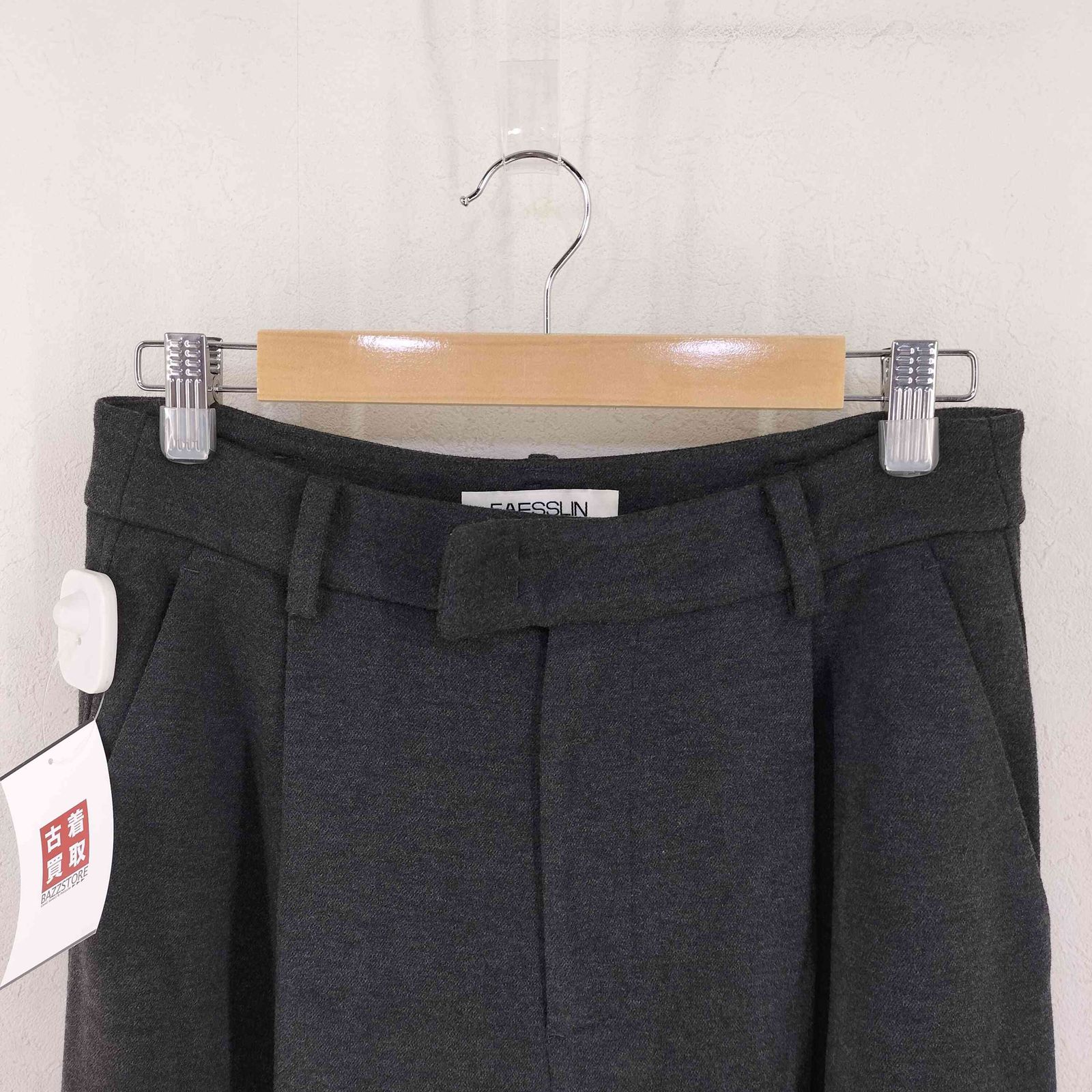 ユーズドフルギ USED古着 FAESSLIN タックワイドパンツ レディース JPN：L