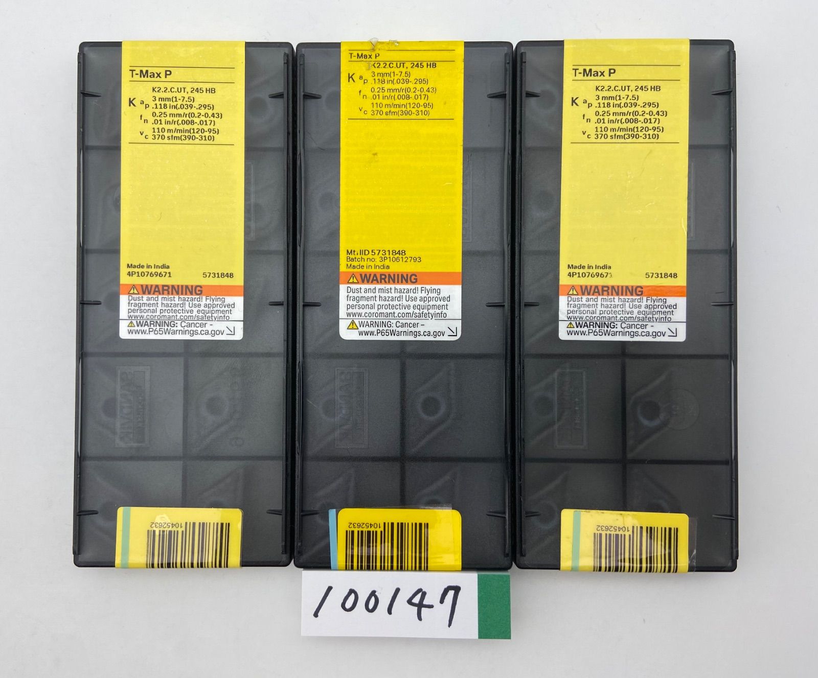 サンドビックSANDVIK DNMG 150408-QM H 13 A 3箱セット