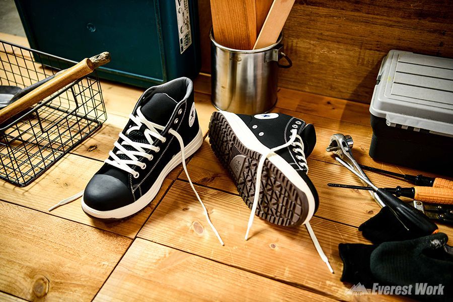 12時まで 安全靴 コンバース PS HI ブラック 26 cm～29 cm JSAA規格A種 プロテクティブスニーカー セーフティーシューズ プロスニーカー ハイカットスニーカー 樹脂先芯 CPD CONVERSE ALLSTAR 安全靴 健康用品 ダイエット 健康