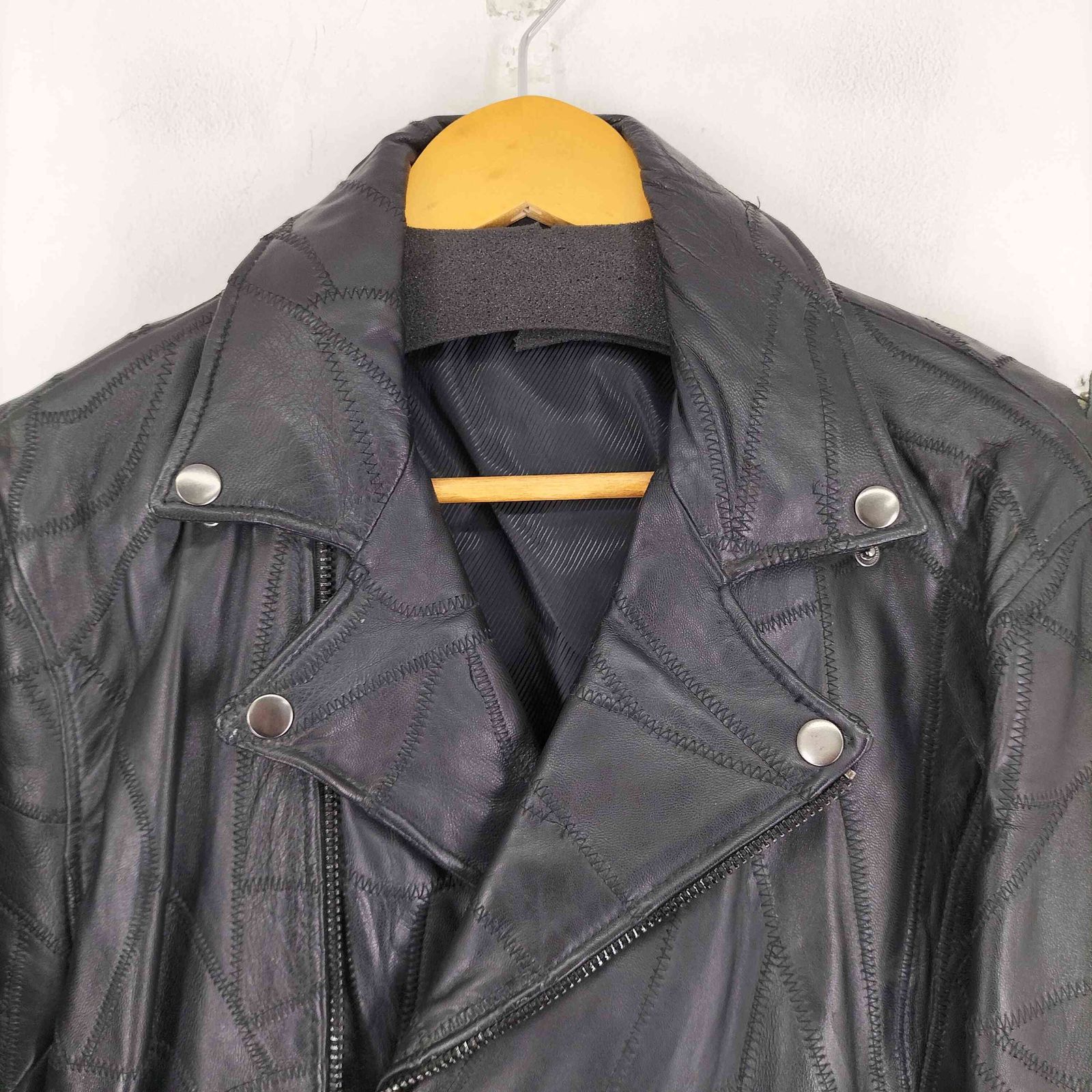 ユーズドフルギ USED古着 ALL THE WAY 羊革ランダムステッチデザイン