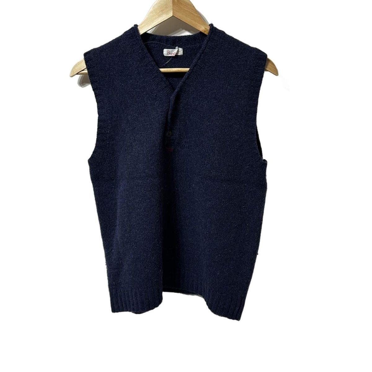 Papas パパス ベスト サイズM メンズ - ネイビー