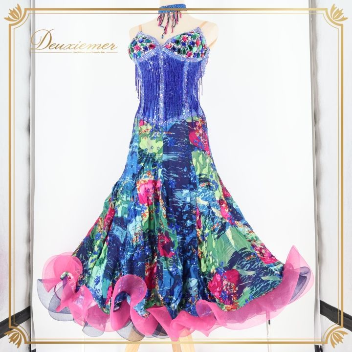 社交ダンス 衣装 スタンダードドレス ドレス スタンダード ワンピース