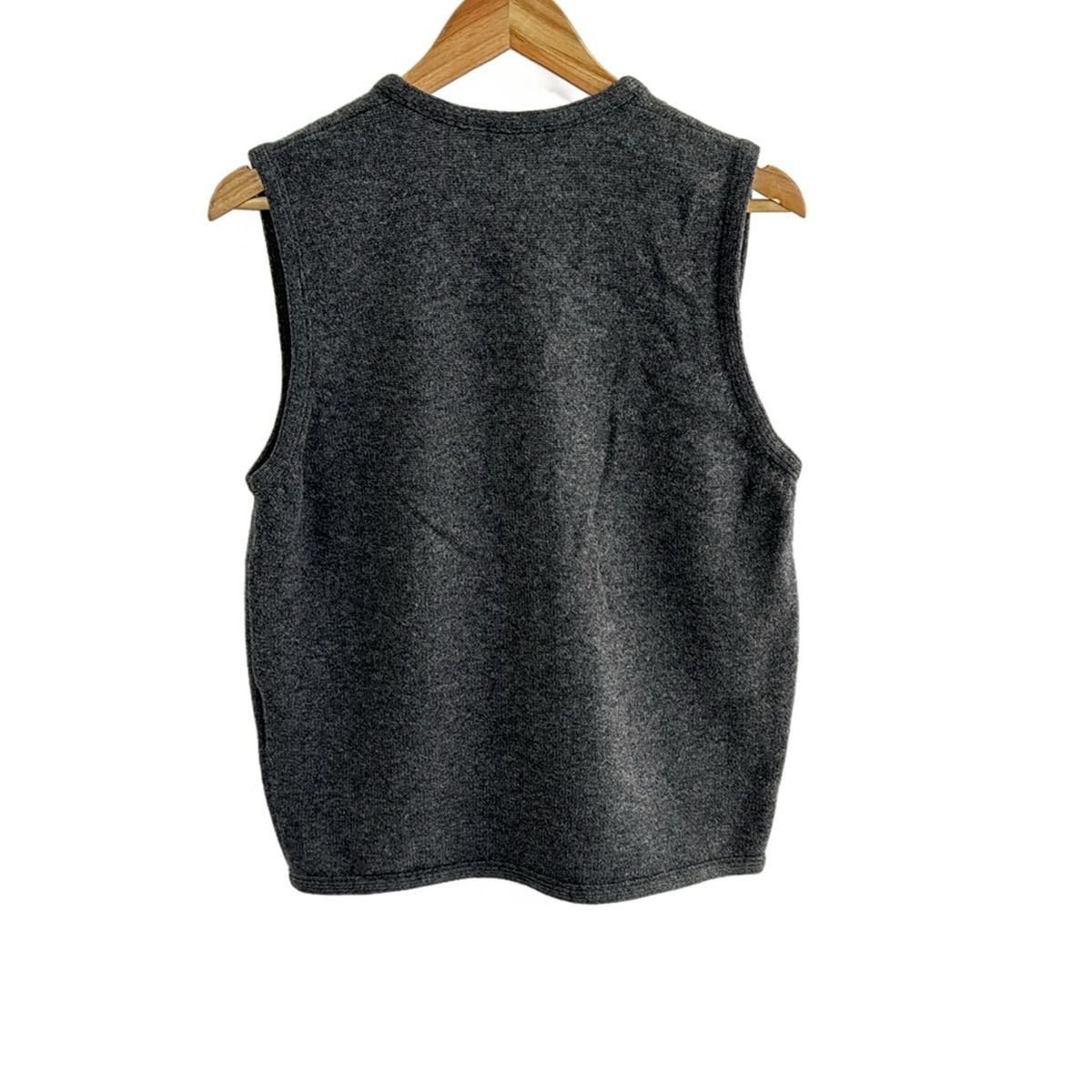 Papas パパス ベスト メンズ - グレー×黒×レッド