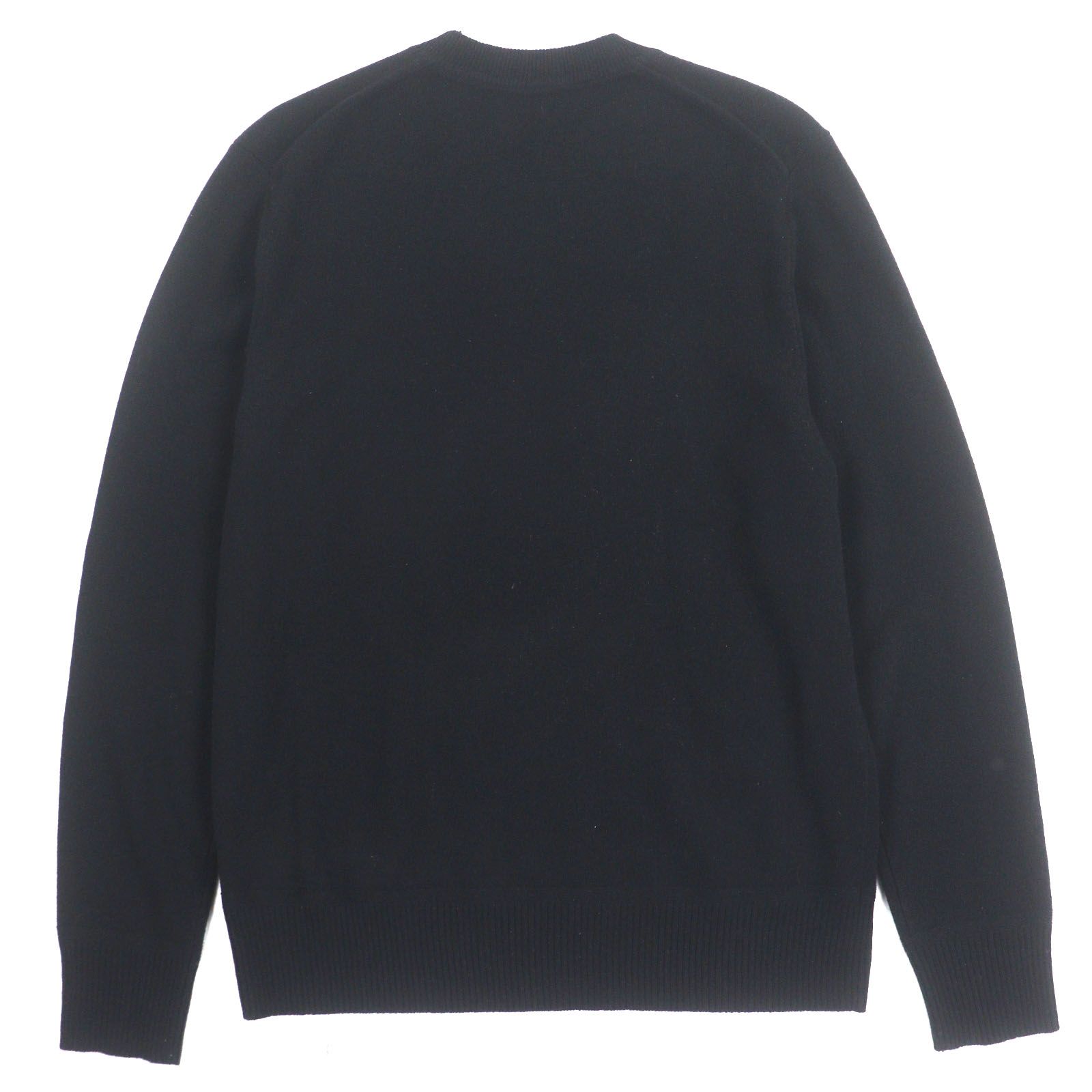 極美品▽BURBERRY バーバリー 8018644 カシミヤ100% TBロゴ刺繍 クルー