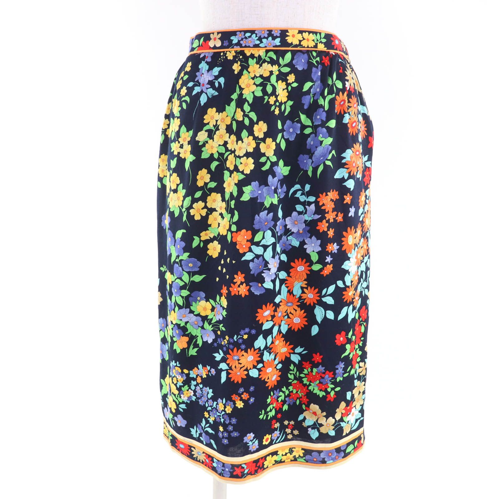 極美品☆LEONARD FASHION レオナール ファッション コットン100％ 花柄