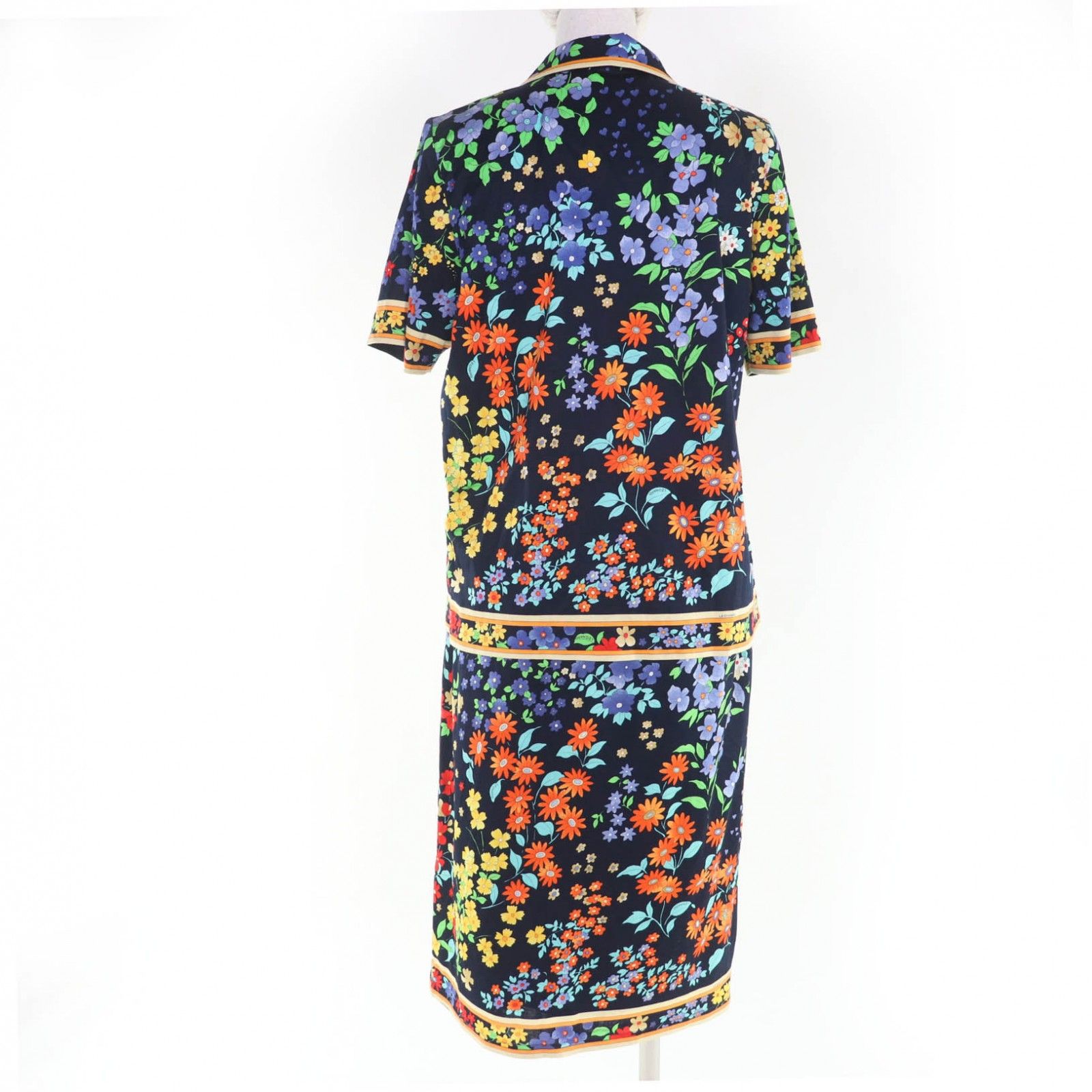 極美品☆LEONARD FASHION レオナール ファッション コットン100％ 花柄