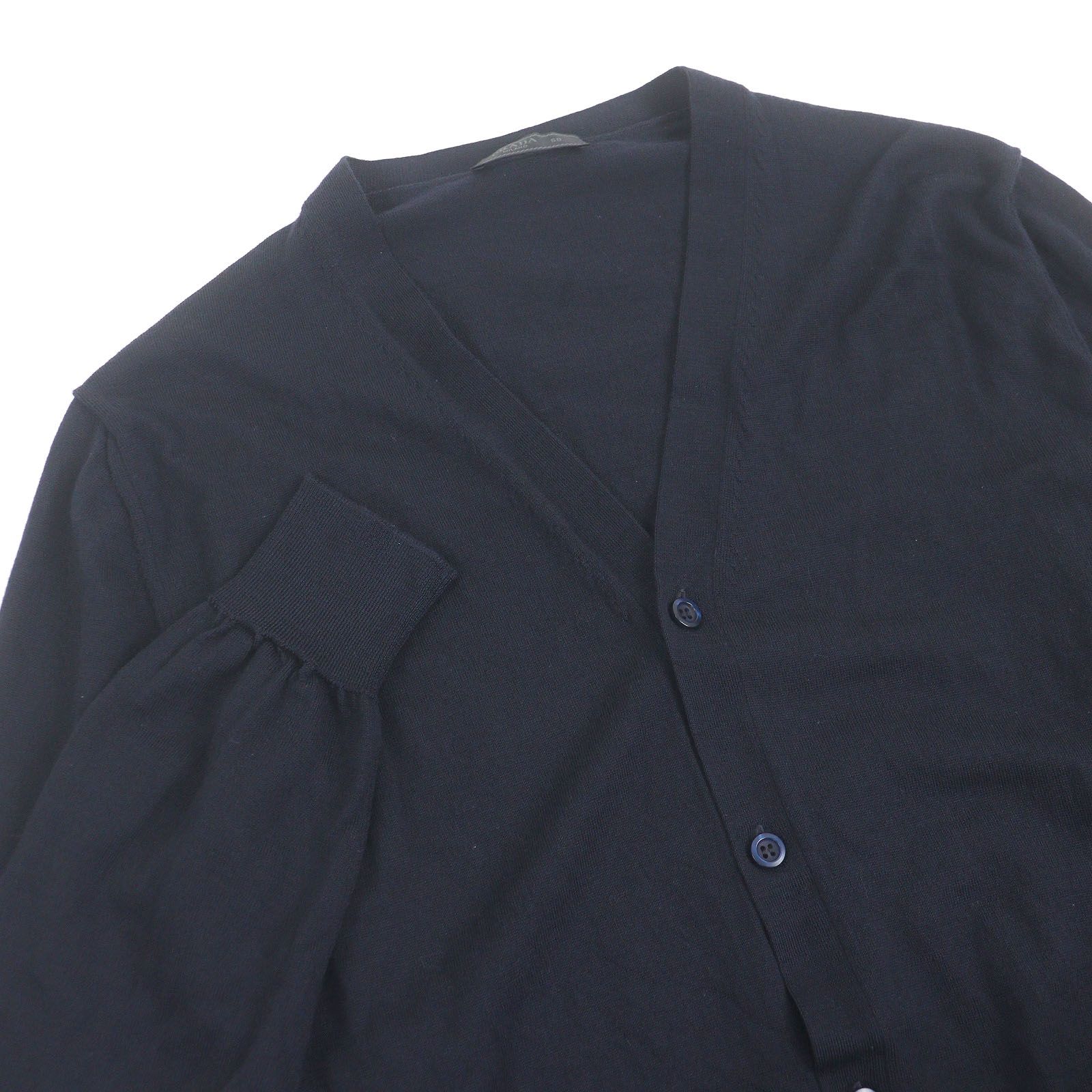 極美品□PRADA プラダ 2023年製 DNA959 バージンウール100％ 薄手