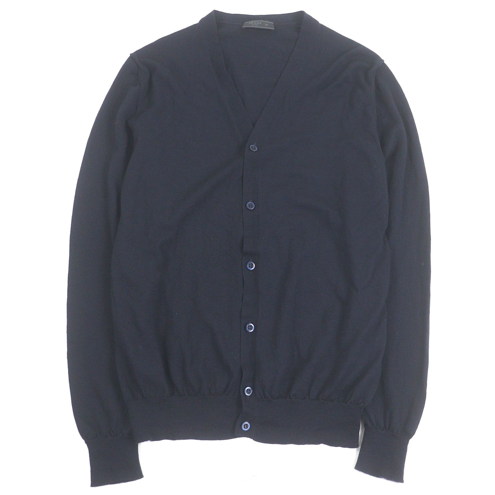 極美品□PRADA プラダ 2023年製 DNA959 バージンウール100％ 薄手