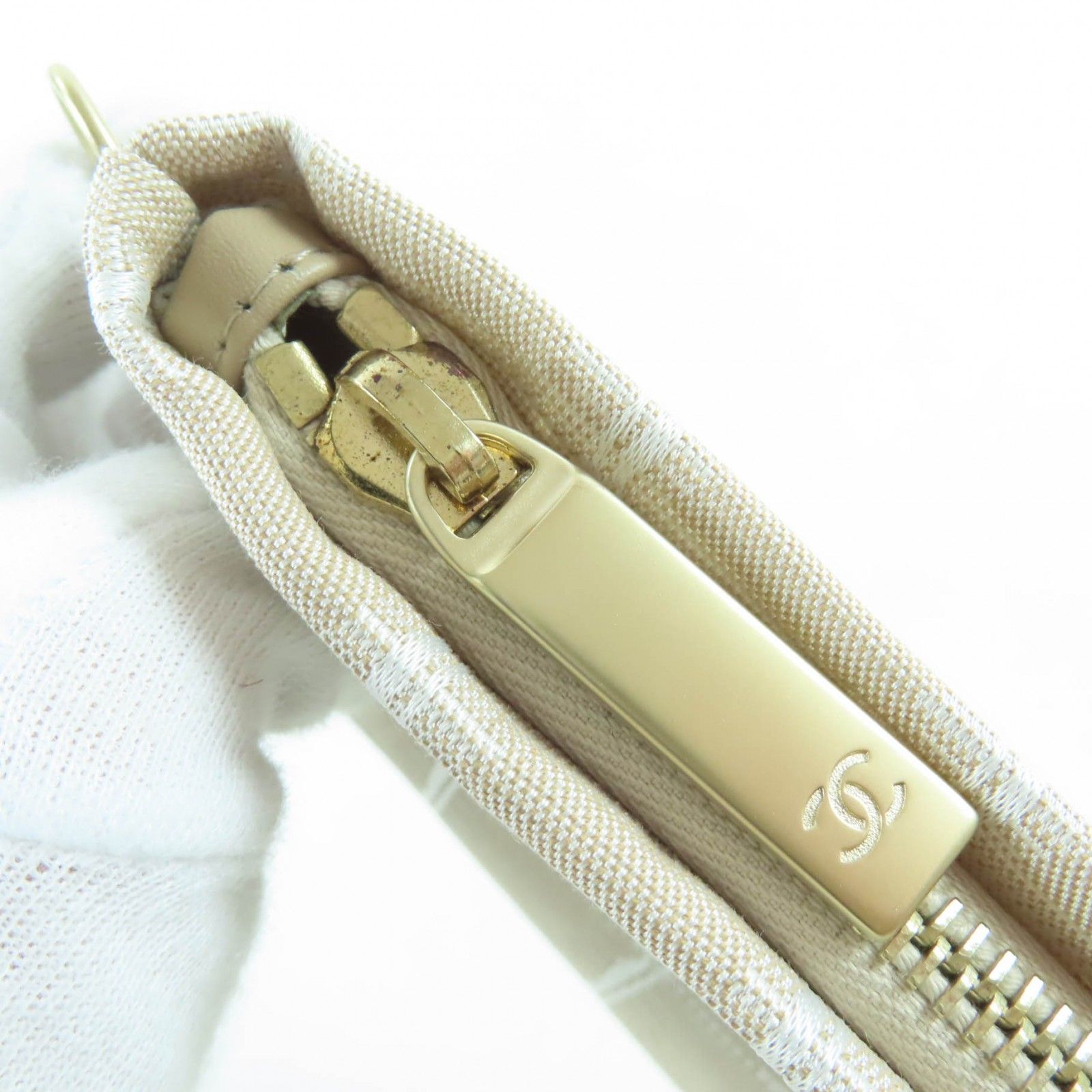 極美品☆CHANEL シャネル ニュートラベルライン ココマーク ロゴZIP