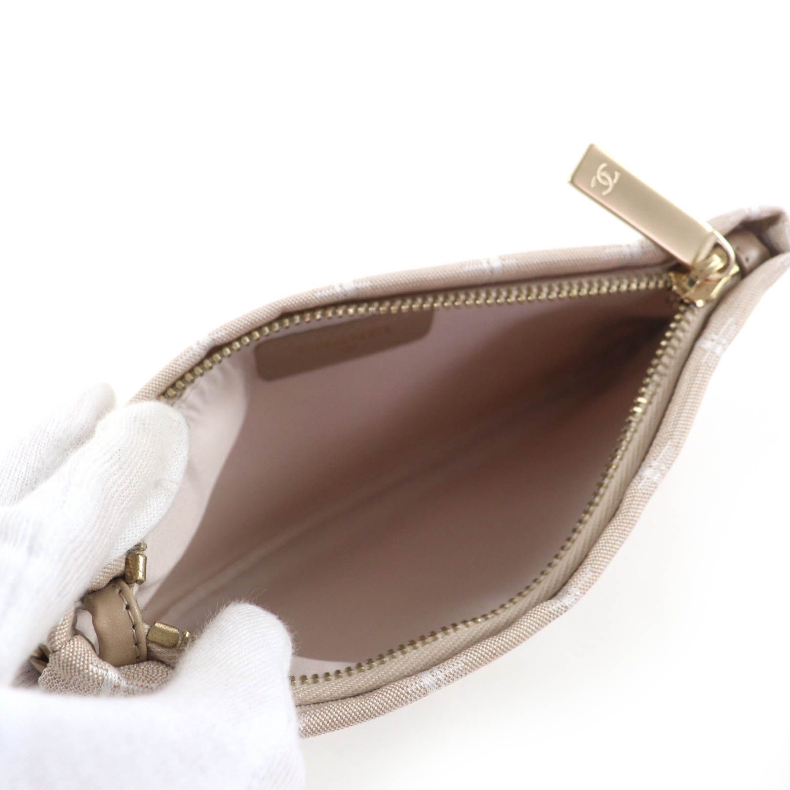 極美品☆CHANEL シャネル ニュートラベルライン ココマーク ロゴZIP