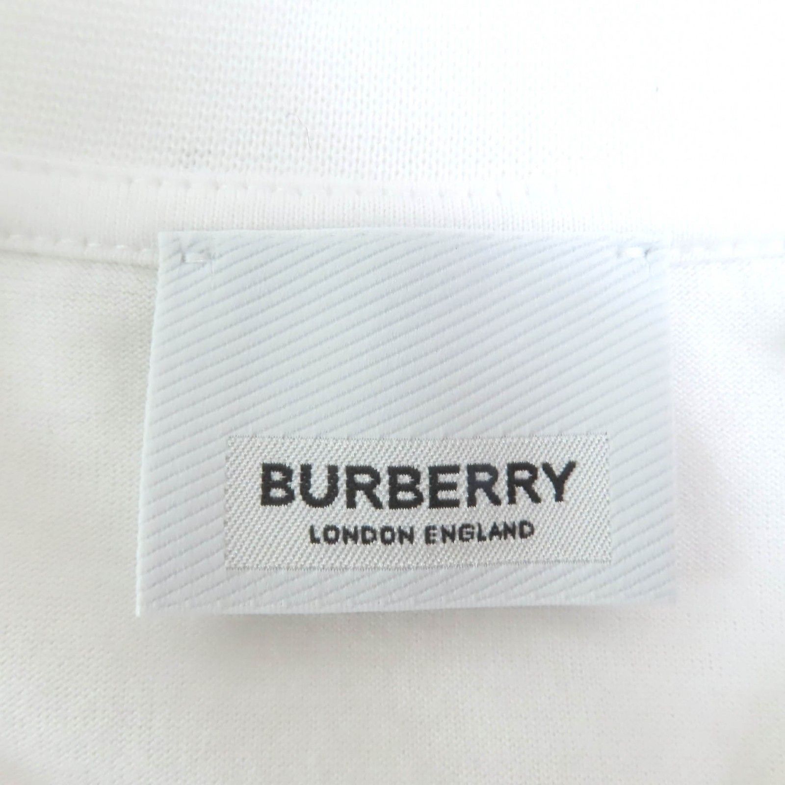 未使用品◇BURBERRY バーバリー 8064473 コットン100％ ホースフェリー ロゴ ショートスリーブ 半袖Ｔシャツ 白 XS 正規品 レディース 未使用品◇BURBERRY バーバリー 8064473 コットン100％ ホースフェリー